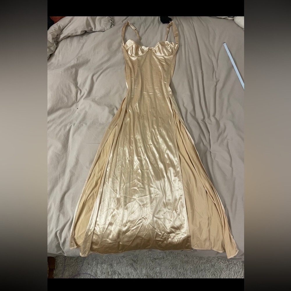 Victoria’s Secret gold label gold nightgown